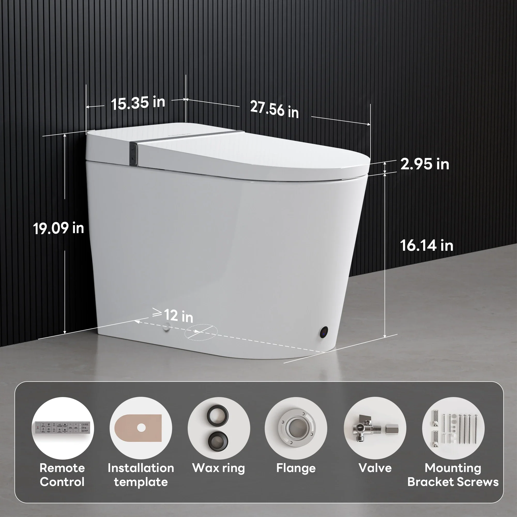 CASTA DIVA CD-K010 – Smart Toilet with Wider Seat, Auto Open/Close & Heated Seat - Image 17