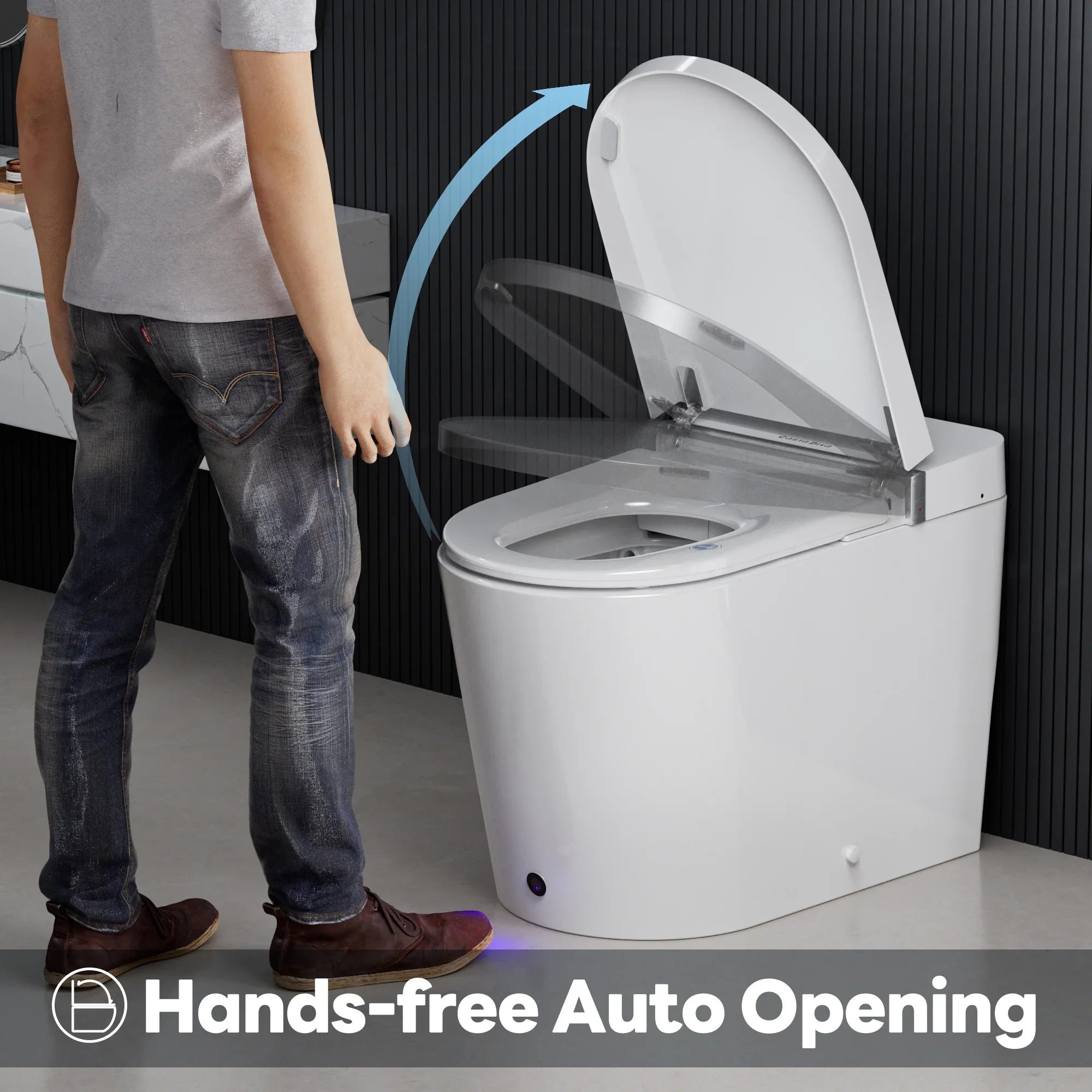 CASTA DIVA CD-K010 – Smart Toilet with Wider Seat, Auto Open/Close & Heated Seat - Image 5