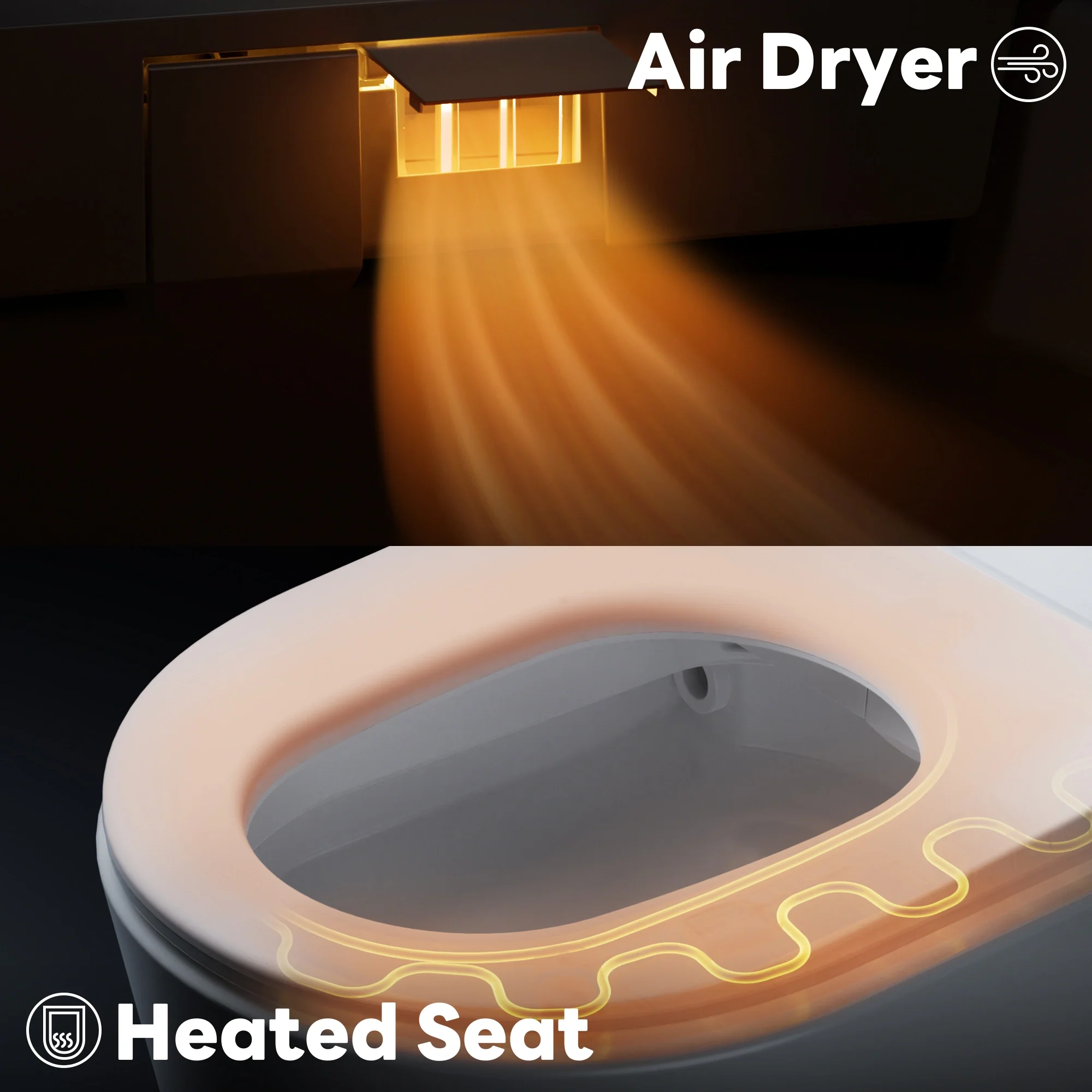 CASTA DIVA CD-K010 – Smart Toilet with Wider Seat, Auto Open/Close & Heated Seat - Image 8