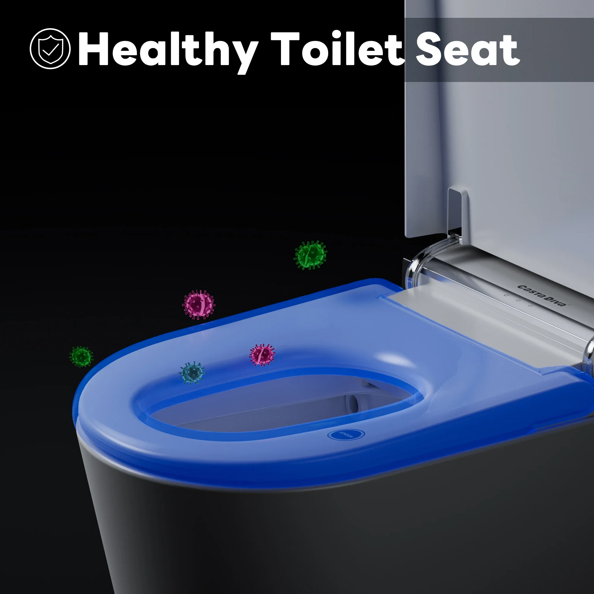 CASTA DIVA CD-K010 – Smart Toilet with Wider Seat, Auto Open/Close & Heated Seat - Image 9
