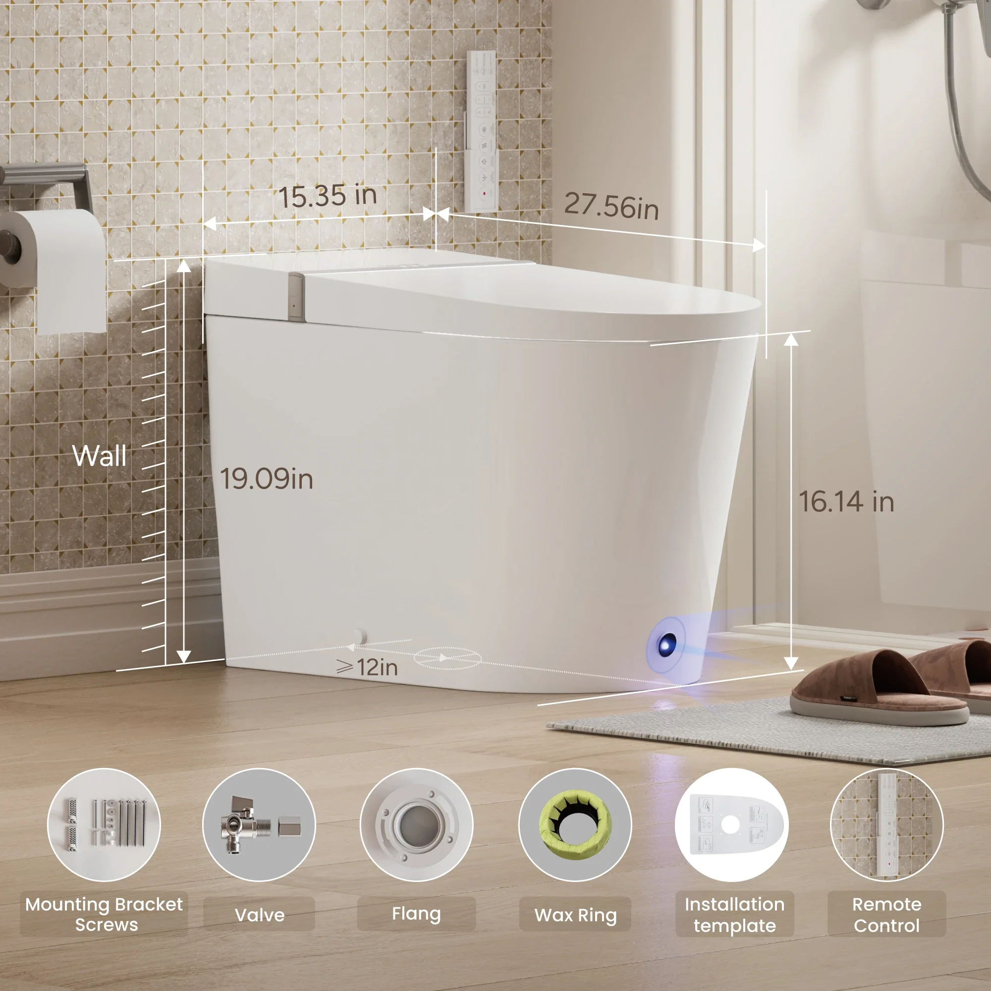 CASTA DIVA CD-K020 – Smart Toilet with Wider Seat, Heated Seat & Foot Sensor - Image 15