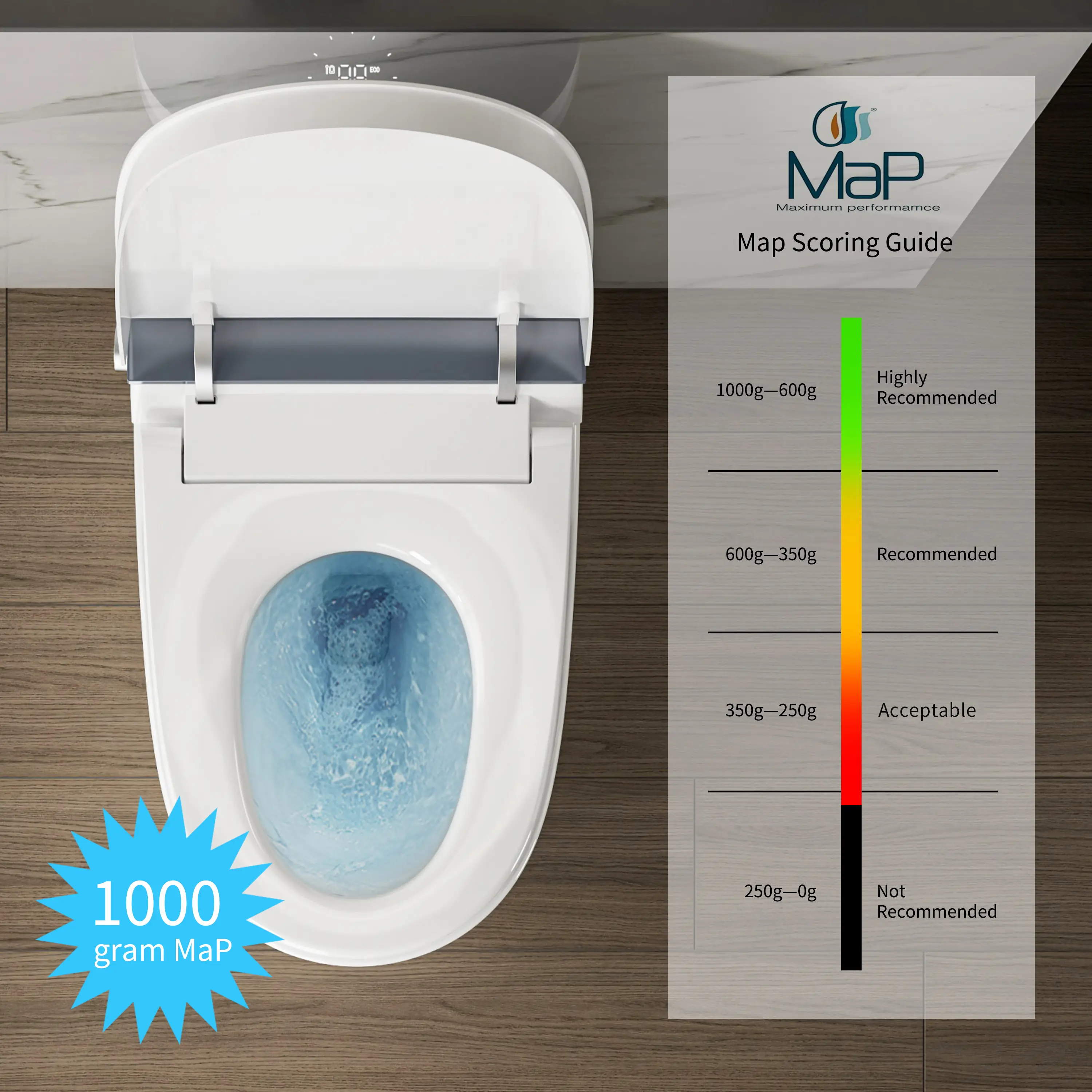 Casta Diva CD-U010 Smart Toilet with Auto Open/Close, ADA-Compliant, Heated Seat, Dual Flush, Concealed Tank - Image 5