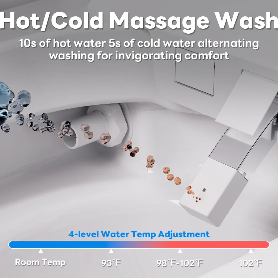 CASTA DIVA CD-U010MAX – ADA-Compliant Luxury Smart Toilet with Adaptive Heated Seat, UV-Sterilized Water & Electrolytic Self-Cleaning - Image 9